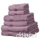 Linens Limited Set de 6 serviettes d'hôtel SUPREME en coton égyptien  500 g/m²  violet - B0068GA5A0